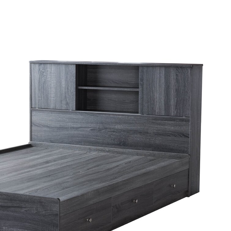 Edmont bookcase deals headboard three posts